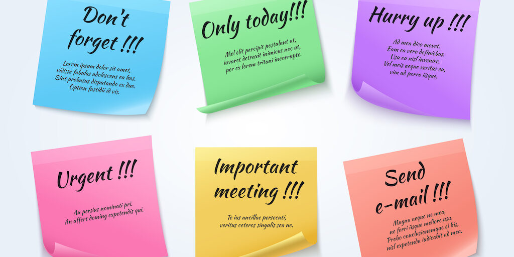 Sticky notes, post paper memo