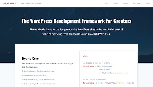 Theme Hybrid – Tools for WordPress Developers