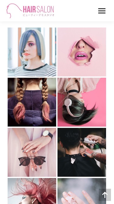 スマートフォン - トップイメージ２｜エスティバルのWordPressテーマ 美容室・ネイルサロン向け