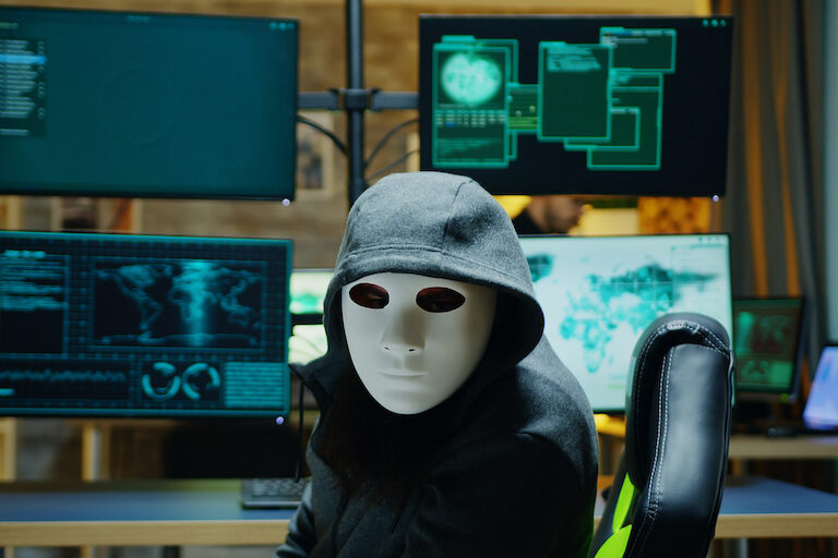 masked hacker image