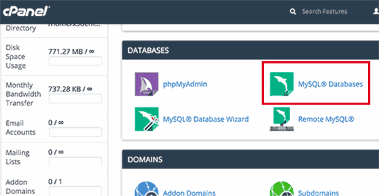 mysql databases